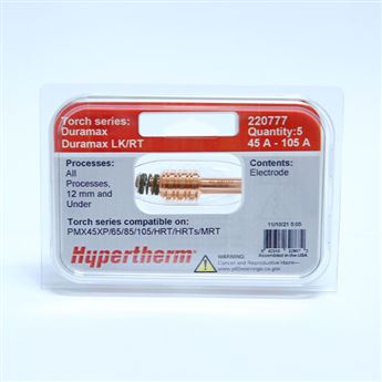 220777-Electrode, 15-105 A, CopperPlus