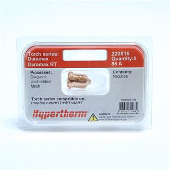 220816-Nozzle, Duramax, 85 A, cutting